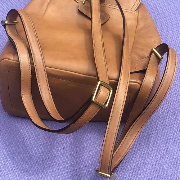 Vintage Coach Legacy Leather Drawstring Backpack - Picture 10 of 10